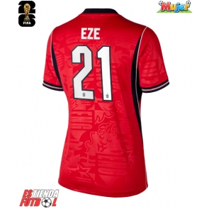 Inglaterra Eberechi Eze #21 Segunda Equipación Mujer Mundial 2026 Manga Corta